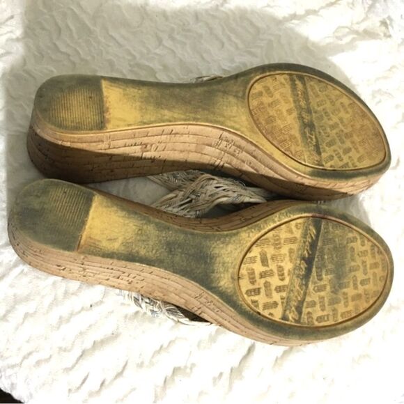 Toscanella Crossed Weaved Sandals Made in Italy Size 9 - Picture 9 of 10